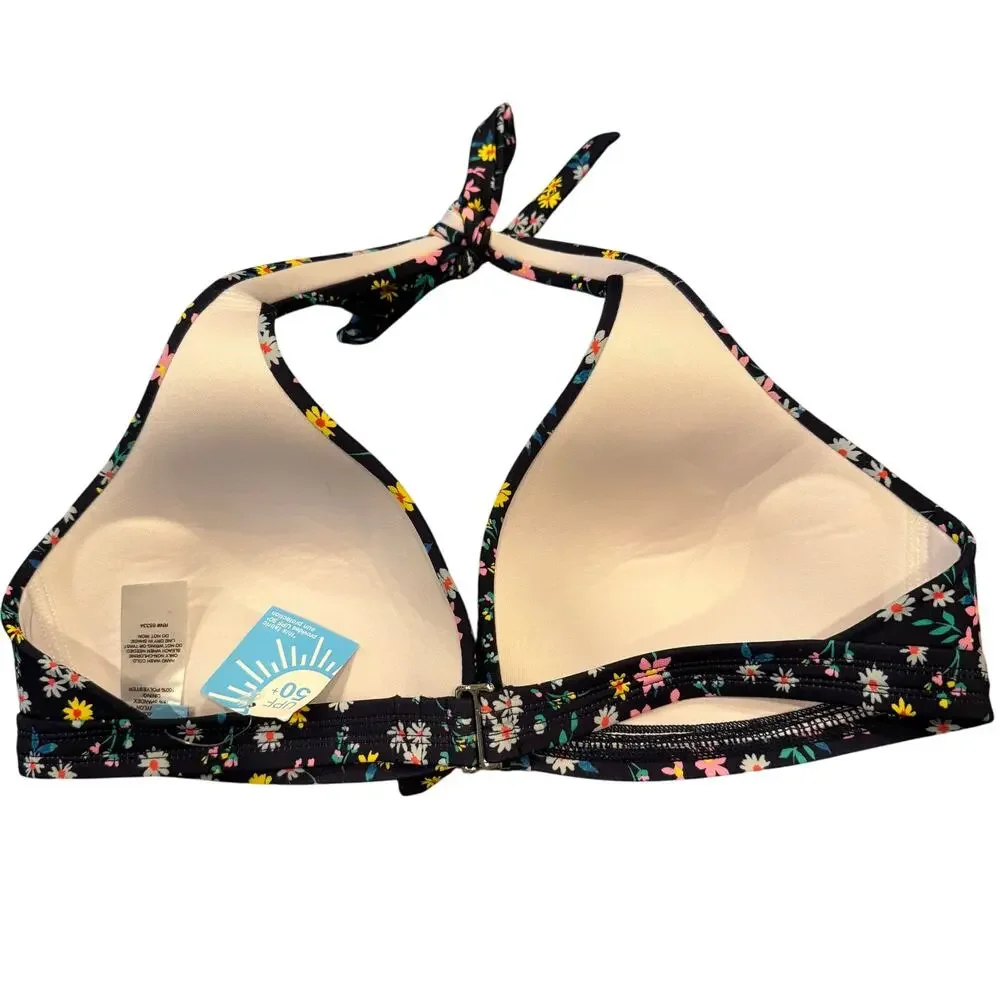 Draper James RSVP Ditsy Floral Bakini Top SZ XL SPF NWT